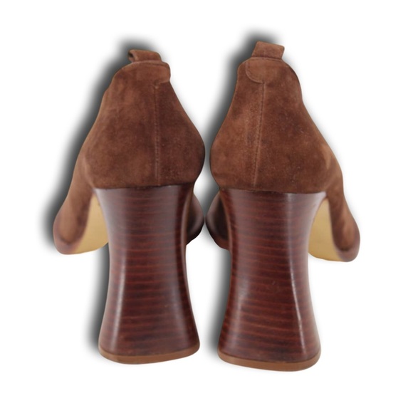 Vintage Luichiny Stacked Loafer Chunky Platform Pump Heels - Picture 3 of 6